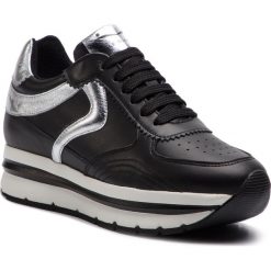 Sneakersy VOILE BLANCHE - Marica 0012013609.02.1A02 Nero/Argento. Czarne półbuty damskie Voile Blanche, ze skóry. W wyprzedaży za 529,00 zł.
