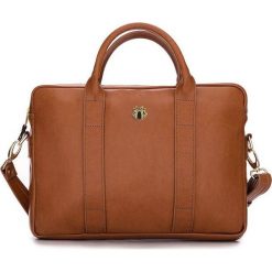 Skórzana torba na laptopa Felice Gold FG04 brązowy vintage - Brązowy Vintage. Pomarańczowe torby na laptopa Felice, ze skóry, eleganckie. Za 399,99 zł.