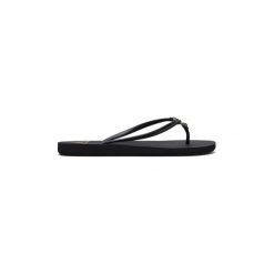 Japonki Roxy Solis - Chanclas. Czarne klapki damskie Roxy, bez wzorów, bez obcasa. Za 66,97 zł.