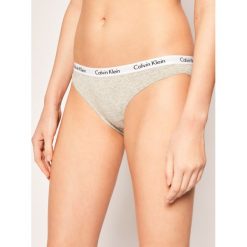 Figi klasyczne Calvin Klein Underwear 000D1618E. Szare figi damskie Calvin Klein Underwear, l, bez wzorów, z elastanu. Za 69,00 zł.