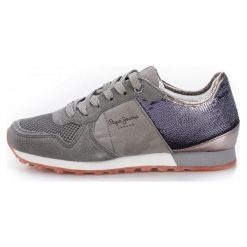 Pepe Jeans Damskie Tenisówki Pls30717_Aw18 36 Szary. Szare tenisówki damskie marki Pepe Jeans, z jeansu. Za 366,00 zł.
