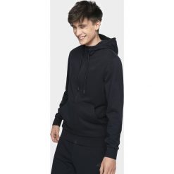 Bluza męska BLM300 - granat. Bluzy męskie xl, bez wzorów, z dzianiny, z kapturem, bez rękawów, z kapturem. Za 129,99 zł.
