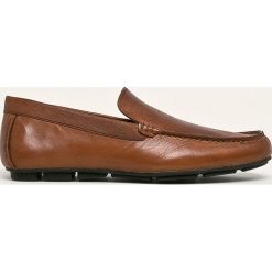 Aldo - Mokasyny skórzane Popchanka. Żółte mokasyny męskie ALDO, bez wzorów, ze skóry, z okrągłym noskiem, bez zapięcia. W wyprzedaży za 329,90 zł.