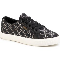 Tenisówki LAUREN RALPH LAUREN - Jaycee 802810758002 Black Logo. Czarne półbuty damskie Lauren Ralph Lauren, na co dzień, bez wzorów, z gumy, bez obcasa, na płaskiej podeszwie, bez zapięcia. Za 339,00 zł.