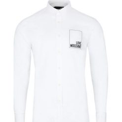 Koszula Love Moschino. Koszule męskie m, bez wzorów, klasyczne, z włoskim kołnierzykiem, z długim rękawem. Za 299,00 zł.