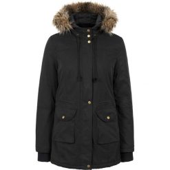 Kurtka ciążowa z kapturem bonprix czarny. Czarne kurtki damskie bonprix, bez wzorów, z polaru, moda ciążowa. Za 269,99 zł.
