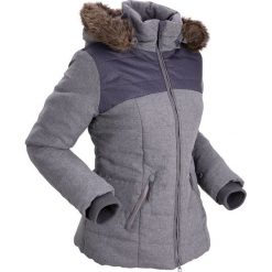 Kurtka pikowana outdoorowa bonprix szary melanż. Szare kurtki damskie bonprix, s, bez wzorów, z futra, bez kaptura. Za 129,99 zł.