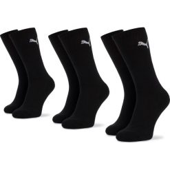 Zestaw 3 par wysokich skarpet unisex PUMA - Regular Crew 880355 01 Black. Czarne skarpetki damskie Puma, bez wzorów, z elastanu. Za 39,99 zł.