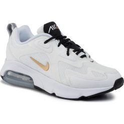 Buty NIKE - Air Max 200 AT6175 102 White/Metallic Gold/Black. Białe buty sportowe damskie Nike, bez wzorów, ze skóry ekologicznej, sportowe, nike air max. W wyprzedaży za 379,00 zł.