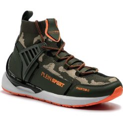 Sneakersy PLEIN SPORT - Runner Original S19S MSC1863 STE003N Camouflage 50. Zielone sneakersy męskie Plein Sport, bez zapięcia. W wyprzedaży za 629,00 zł.