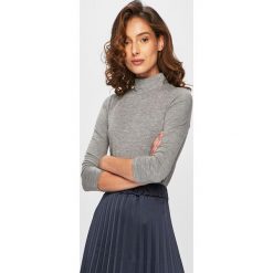 Answear - Bluzka. Szare bluzki damskie ANSWEAR, s, bez wzorów, z elastanu, z golfem, bez rękawów. Za 49,90 zł.