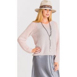 SWETER ALEA Max Mara Leisure. Różowe swetry damskie Max Mara Leisure, xs, bez wzorów, bez rękawów, bez kaptura. Za 829,00 zł.