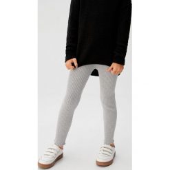 Mango Kids - Legginsy dziecięce Elisa 110-164 cm. Czarne spodnie dziewczęce Mango Kids, bez wzorów, z poliesteru. Za 69,90 zł.