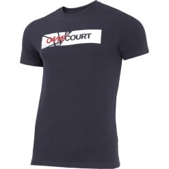 T-shirt męski TSM235 - granat. Szare koszulki męskie 4f, m, bez wzorów, z bawełny, bez kołnierzyka. Za 49,99 zł.