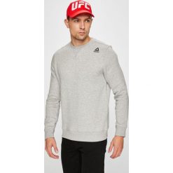 Reebok - Bluza. Szare bluzy męskie Reebok, xl, bez wzorów, z bawełny, z okrągłym kołnierzem, bez rękawów, bez kaptura. W wyprzedaży za 149,90 zł.