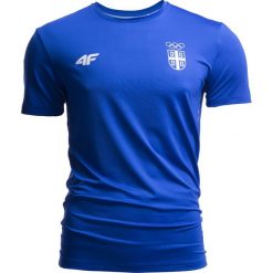 Koszulka funkcyjna męska Serbia Pyeongchang 2018 TSMF700 - kobalt. Niebieskie koszulki męskie termoaktywne 4f, na zimę, m, z napisami, z poliesteru, z dekoltem na plecach, bez rękawów. W wyprzedaży za 79,99 zł.