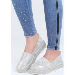 Espadryle damskie: Srebrne Espadryle Free Mind
