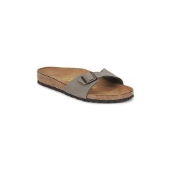Klapki Birkenstock MADRID. Szare kapcie męskie Birkenstock, bez wzorów. Za 215,20 zł.