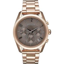 Zegarki damskie: Zegarek damski Rose Gold Taupe Nixon Bullet Chrono 36 A9492214
