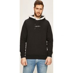 Calvin Klein - Bluza. Białe bluzy męskie Calvin Klein, s, z nadrukiem, z elastanu, z kapturem, bez rękawów, z kapturem. Za 449,90 zł.