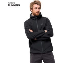 Kurtka Jack Wolfskin Essential Peak Jacket M Czarna. Czarne kurtki softshell męskie JACKWOLFSKIN, m, bez wzorów, długie, z kapturem, outdoorowe. Za 239,00 zł.