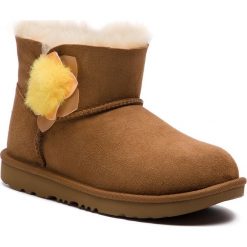 Buty UGG - K Mini Bailey II Cactus Flower 1102771K K/Che. Pomarańczowe śniegowce dziewczęce Ugg. W wyprzedaży za 429,00 zł.
