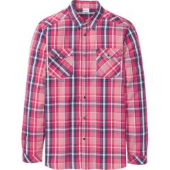 Koszula z długim rękawem Regular Fit bonprix różowy w kratę. Różowe koszule męskie bonprix, xl, bez wzorów, bez kołnierzyka, z długim rękawem. Za 89,99 zł.