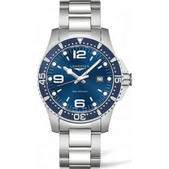 LONGINES HYDROCONQUEST L3.840.4.96.6. Niebieskie zegarki męskie LONGINES, ze stali. Za 3680,00 zł.