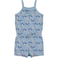 Kombinezon "Vigga" w kolorze niebieskim. Niebieskie kombinezony niemowlęce name it girls, bez wzorów, z bawełny, bez rękawów, bez kaptura. W wyprzedaży za 32,95 zł.