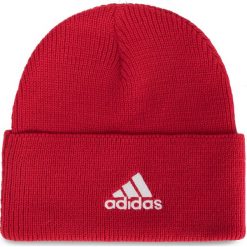 Czapka adidas - Afc Woolie EH5089 Scarle/White. Czerwone czapki męskie Adidas, na zimę, bez wzorów, z materiału, klasyczne. W wyprzedaży za 79,00 zł.