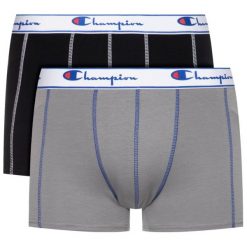 Komplet 2 par bokserek Champion CH00081T. Bokserki męskie Champion, bez wzorów, z elastanu. Za 99,00 zł.