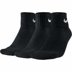 NIKE 3PAK > SX4703-001. Skarpetki męskie Nike, bez wzorów, ze skóry. W wyprzedaży za 39,99 zł.