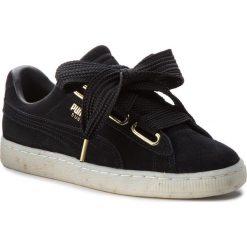 Sneakersy PUMA - Suede Heart Celebrate 365561 01 Puma Black/Puma Black. Czarne półbuty damskie Puma, ze skóry. W wyprzedaży za 269,99 zł.
