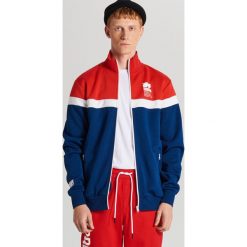 Bluza track jacket - Granatowy. Niebieskie bluzy męskie Cropp, s, bez wzorów, bez kołnierzyka, bez rękawów, bez kaptura. Za 99,99 zł.