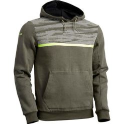 Bluza z kapturem do rugby R100 męska. Brązowe bluzy męskie OFFLOAD, s, bez wzorów, z bawełny, z kapturem, bez rękawów, z kapturem. Za 109,99 zł.