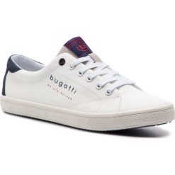 Tenisówki BUGATTI - 321-719036900-2000 White. Białe półbuty męskie Bugatti, bez wzorów, z gumy, bez zapięcia. W wyprzedaży za 209,00 zł.