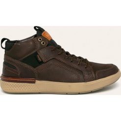 Wrangler - Buty. Pomarańczowe sneakersy męskie Wrangler, ze skóry, na sznurówki. W wyprzedaży za 269,90 zł.