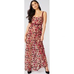 Długie sukienki: For Love & Lemons Sukienka maxi na ramiączkach Beatrice – Beige,Multicolor