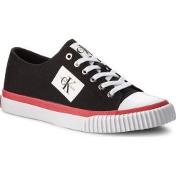 Trampki CALVIN KLEIN JEANS - Iziceio Canvas S1731 Black. Czarne półbuty męskie Calvin Klein Jeans, bez wzorów, z jeansu, bez zapięcia. W wyprzedaży za 299,00 zł.