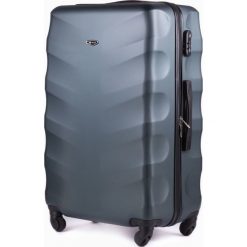 ŚREDNIA WALIZKA PODRÓŻNA M ABS DARK GREEN. Żółte walizki marki Solier, w paski, z gumy. Za 169,00 zł.