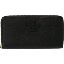 Tory Burch MCGRAW ZIP CONTINENTAL WALLET Portfel black. Czarne portfele damskie Tory Burch. Za 819,00 zł.