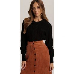 Czarny Sweter Daratrine. Czarne swetry damskie Renee, m, bez wzorów, casualowe, bez rękawów, bez kaptura. Za 109,99 zł.
