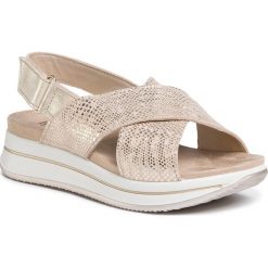 Sandały IGI&CO - 5174322 Oro. Brązowe klapki damskie IGI&CO, bez wzorów, ze skóry, bez obcasa. Za 339,00 zł.