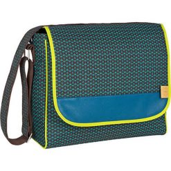 Torebki klasyczne damskie: Torba „Messenger Bag” w kolorze brązowo-turkusowym – 31 x 37 x 15 cm