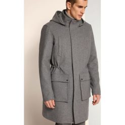 Płaszcz męski z wełną. Szare płaszcze męskie na zimę, xxl, z wełny, eleganckie. W wyprzedaży za 119,99 zł.