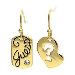 Kolczyki damskie: Pozłacane kolczyki-wkrętki z kryształkami Swarovski