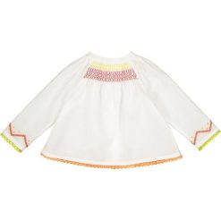 Haftowana bluza z długimi rękawami 0-3 lat. Szare bluzy dziewczęce marki La Redoute Collections, z haftami, z bawełny, z długim rękawem, długie. Za 70,52 zł.
