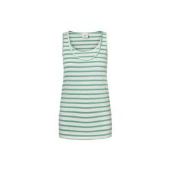 Mama licious Podkoszulek dla kobiet w ciąży MLLEA Marine Green - zielony - Gr.Odzież ciążowa. Zielona podkoszulki damskie marki Mama Licious, w paski, z elastanu. Za 109,00 zł.