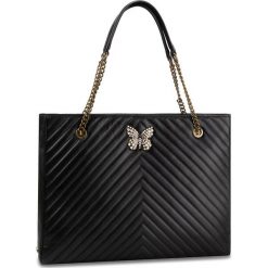 Torebka TWINSET - Shopping 192TO810A Nero 0006. Czarne torebki klasyczne damskie Twinset, bez wzorów, ze skóry ekologicznej, klasyczne, bez dodatków. W wyprzedaży za 999,00 zł.
