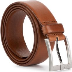Pasek Męski BOSS - Erron 50389781 214. Pomarańczowe paski męskie Boss, w paski, ze skóry. W wyprzedaży za 229,00 zł.